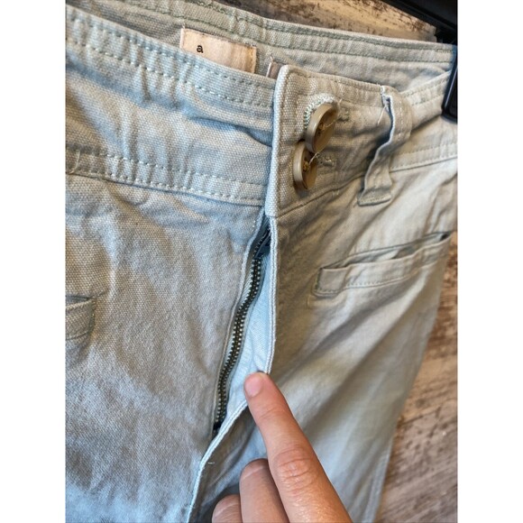 A New Day Wide Leg Stretch High Waist Capri Pants Light Blue Size 4 - Picture 4 of 7